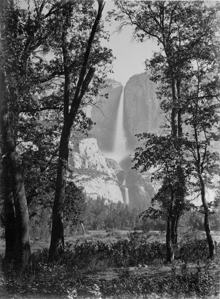 The Yosemite Falls by Carleton E. Watkins, circa 1865-1866 from The Yosemite Book (1869)