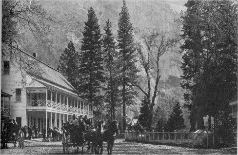 Yosemite hostelries such as the Sentinel Hotel provided employment for many of Yosemite’s pioneers. This site was cleared in 1939-1940