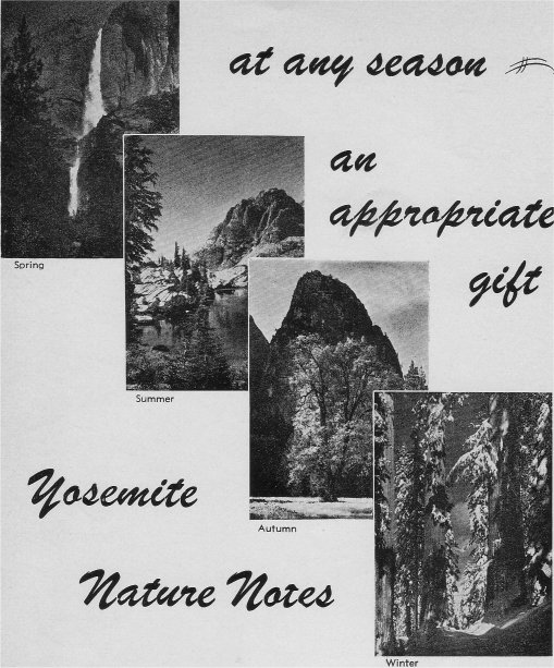 at any season an appropriate gift Yosemite Nature Notes