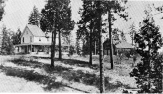Office of Golden Rock Water Company in the early 1900’s. This is now the Sugar Pine Lodge.