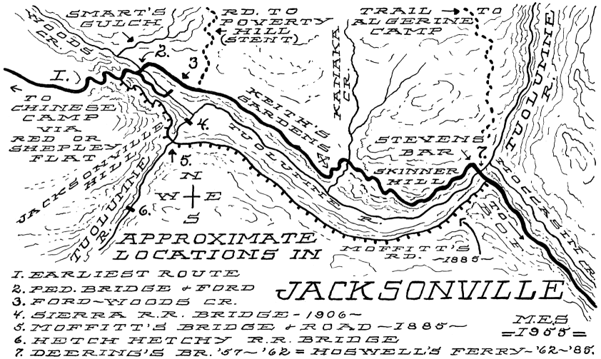 Jacksonville, California map