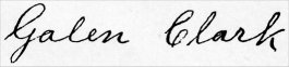 Galen Clark signature