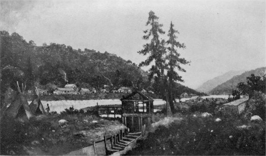 Where California's Wealth of Gold was Discovered: Tail-race of Sutter's sawmill at Columa, in which James Wilson Marshall found the first rich nuggets, January 24, 1848.
