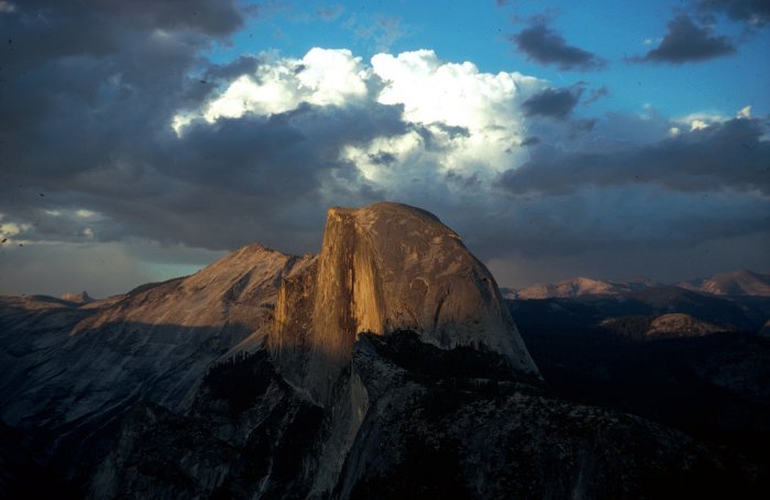 Half Dome at Sunset. By Dallas Peck.