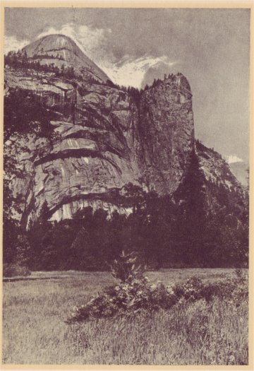 Royal Archer, in Yosemite Valley, with North Dome, 7,531 feet high in the background. PHOTO BY ANSEL ADAMS