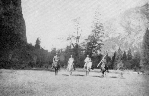 Yosemite, 1906. F. C. North, F. E. Matthes, F. Austin. and L. V. Degnan