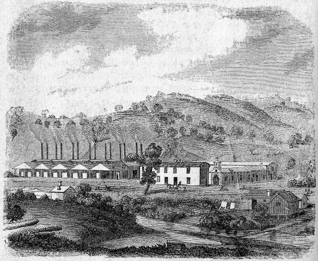 GENERAL VIEW OF THE QUICKSILVER WORKS AT NEW ALMADEN.