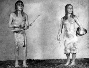 Typical summer clothing (photo from models in Yosemite museum)
