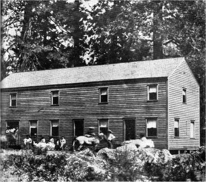 Yosemite Valley Upper Hotel in 1859 shortly after it opened, by Charles L. Weed