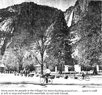 Former Visitor Center parking lot, Yosemite 42(1) (May 1972)