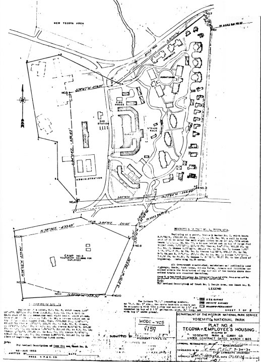 Illustration 107. Tecoya employee housing area, 1930. NPS, Denver Service Center files