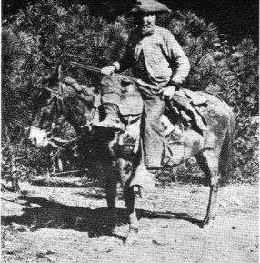 Nathan 'Pike' Phillips on horseback